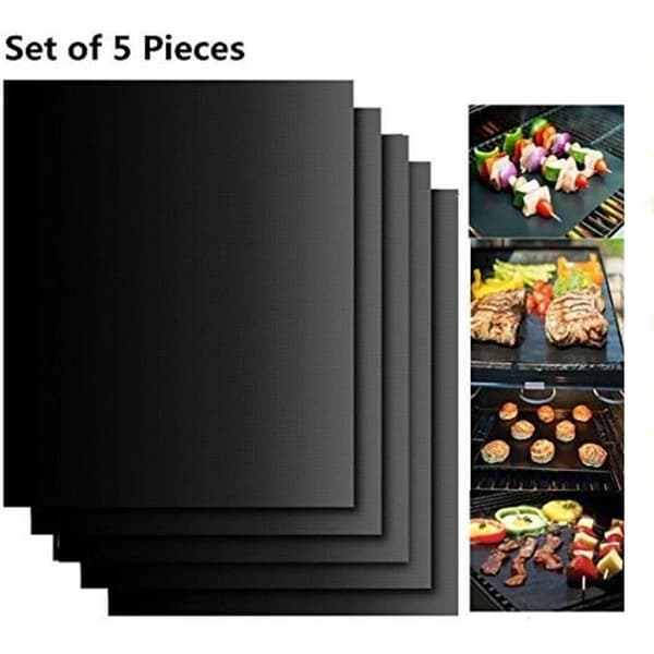 5 st grillmatta - 100 % non-stick grillmatta