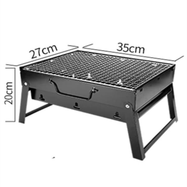 FÖRTJÄNLIG Bärbar BBQ Grill Kol Rostfritt stål Vikbara grillverktygssatser