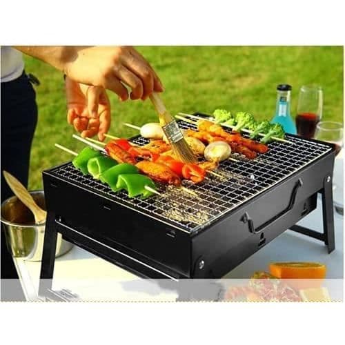 Kolgrill, hopfällbar BBQ-grill, bärbar, för matlagning utomhus, camping, vandring, [508]
