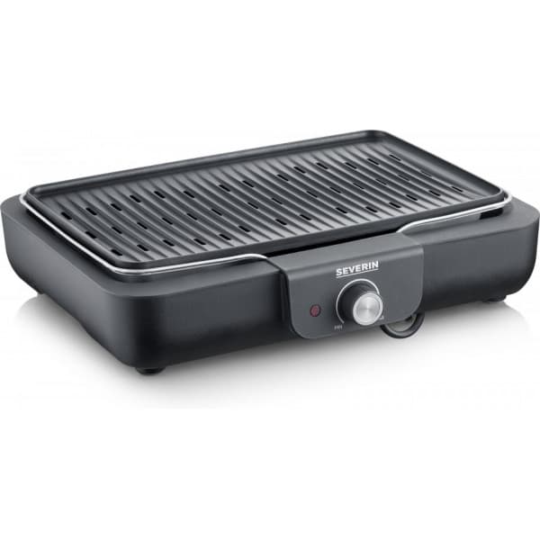 Severin PG8556 elektrisk grill Sort, Rustfrit stål