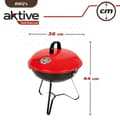 Miniatyrbild 6 av 7: Bärbar Grill Aktive Emaljerad metall Ø 36 cm 36 x 44 x 36 cm (4 antal) Röd