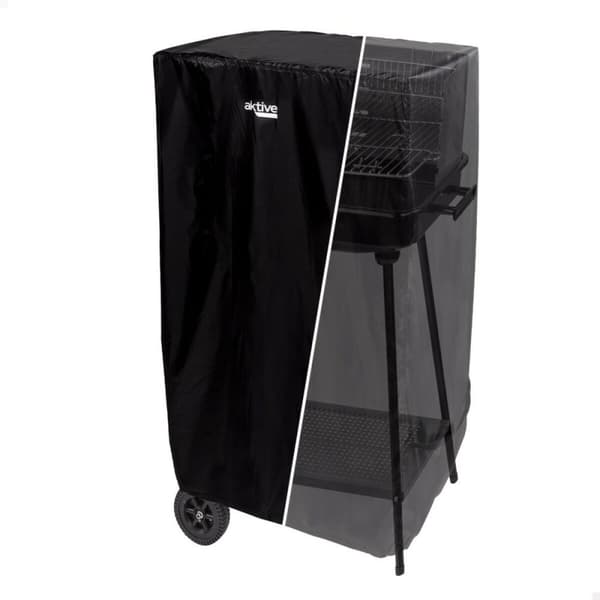 Beskyttelsesdæksel til grill Aktive Sort 6 enheder 74,5 x 109 x 64,5 cm