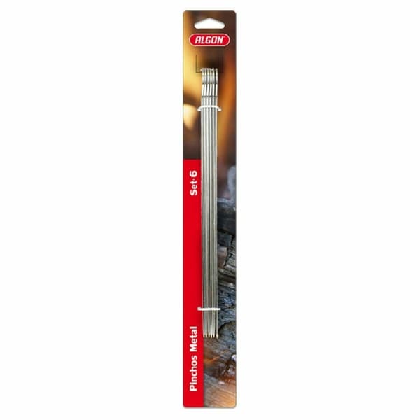 Sæt med grillspyd Algon Metal 6 Dele (24 enheder) (35 x 2,5 mm)