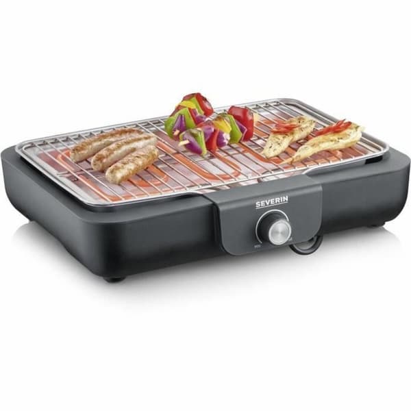 Havegrill Transportabel Severin PG 8554 Rustfrit stål 29 x 37 cm Sort