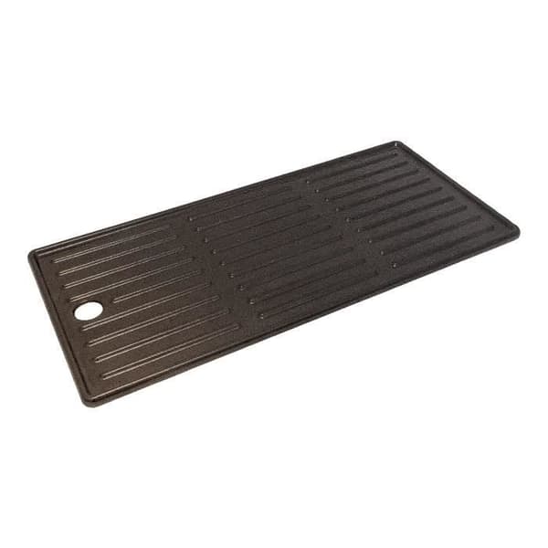 Vändbar plancha för Char-broil grillar - 43 x 21 cm - Gas - Gjutjärn - Svart