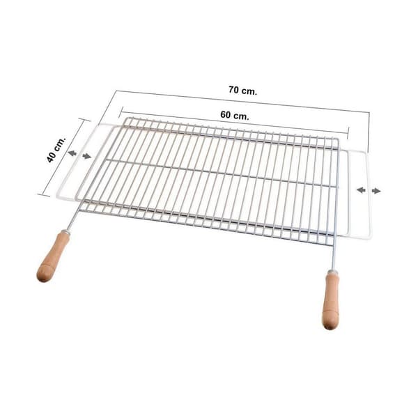 Sauvic 02785-Grillrost it Füßen, in V-For, aus 304 Edelstahl, 75 x 44 Sauvic 02785-Grillrost it Füßen, in V-For, aus 304 Edelstahl, 75 x 44