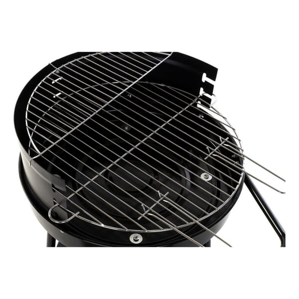 Kulgrill med hjul DKD Home Decor Sort Metal Plastik 59 x 49,5 x 82 cm