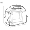 Miniatyrbilde 5 av 7: Beskyttelsesdeksel for grill Aktive Svart 4 enheter 142 x 120 x 60 cm