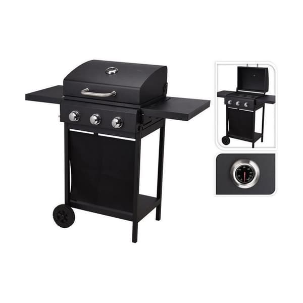 Gassgrill Vaggan 139 x 56,5 x 106 cm Svart