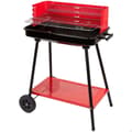 Miniatyrbilde 1 av 5: Kullgrilling med Hjul Aktive Stål Plast Emaljert metall 66 x 85 x 44 cm Rød