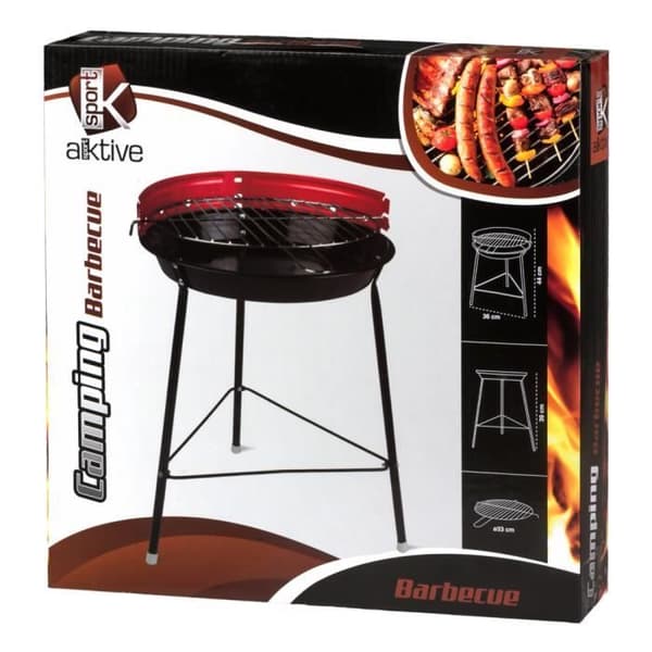 Kolgrill - Aktive Sport - 36 cm - Emaljjärn - Lätt och lätt att montera