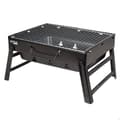 Miniatyrbillede 2 af 7: Havegrill Transportabel Aktive Rektangulær Sort Stål 40 x 20 x 28 cm