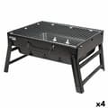 Miniatyrbillede 1 af 7: Havegrill Transportabel Aktive Rektangulær Sort Stål 40 x 20 x 28 cm