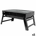 Miniatyrbilde 1 av 7: Bærbar Grill Aktive Rektangulær Svart 50 x 23 x 30 cm (2 enheter)