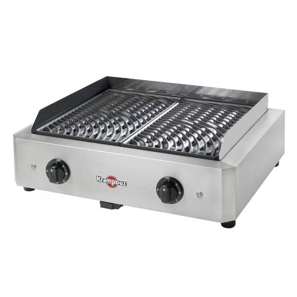 Elektrisk grill grill - Krampouz - Mythic XL - 3400W - Grå - 2000 cm² Rostfritt stål