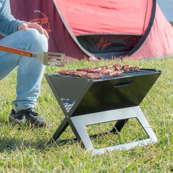 InnovaGoods FoldyQ Bärbar hopfällbar kolgrill