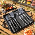 Miniatyrbillede 1 af 11: Tilbehør til grillen med opbevaringstaske BBSet InnovaGoods 12 Dele