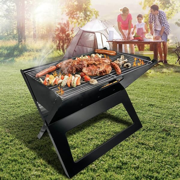 Kolgrill med hjul Feel Maestro MR-1011 Svart Metall