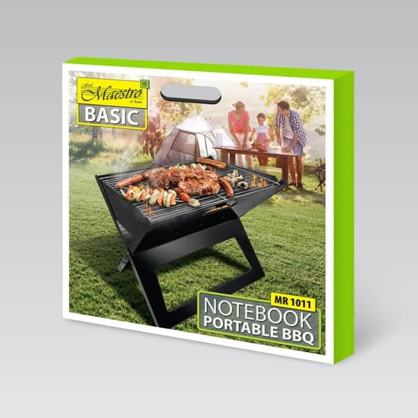 Kolgrill med hjul Feel Maestro MR-1011 Svart Metall