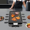 Pikkukuva 5 / 5: Kannettava sähköinen BBQ-grilli, 1300W teho, monitasoinen ruoanlaitto, tilaa säästävä muotoilu