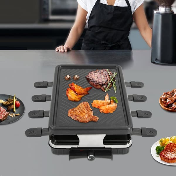 Kannettava sähköinen BBQ-grilli, 1300W teho, monitasoinen ruoanlaitto, tilaa säästävä muotoilu