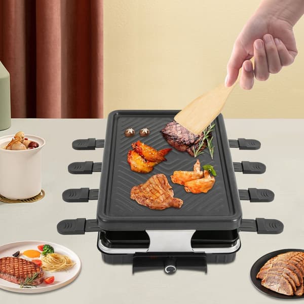 Kannettava sähköinen BBQ-grilli, 1300W teho, monitasoinen ruoanlaitto, tilaa säästävä muotoilu