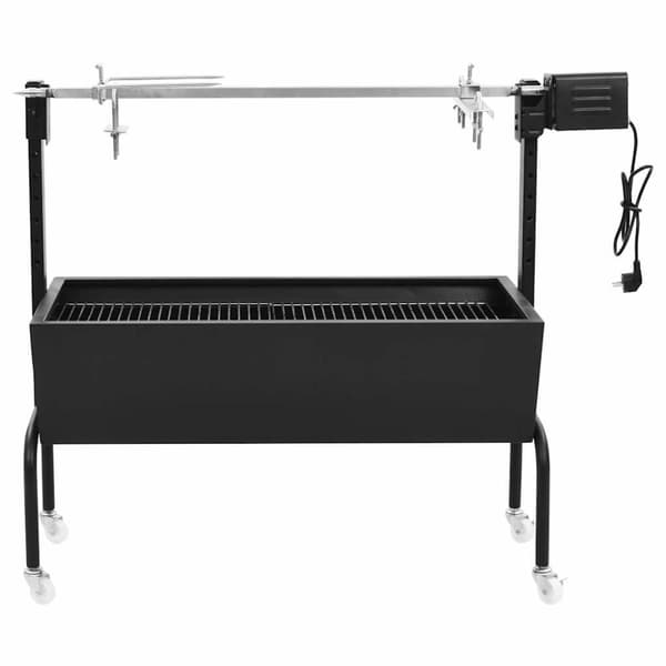 Elektriskt grillspett rotfritt stål