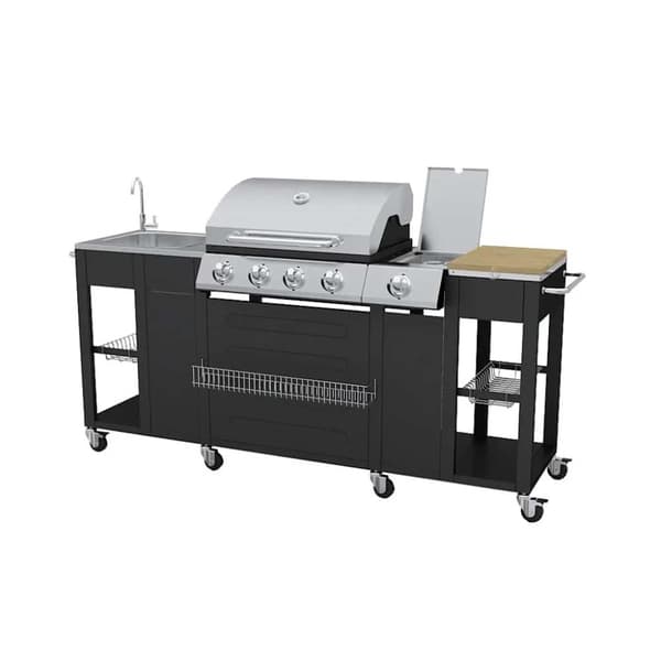 Gasolgrill 4+1 kokzoner inkl. slang
