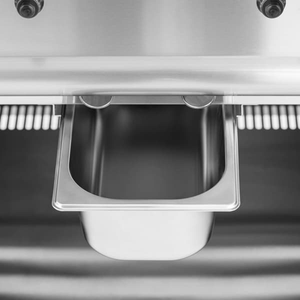 Royal Catering - Stekbord - Gas - Räfflad - 50–300 °C - Propangas / gasol / naturgas - Underskåp