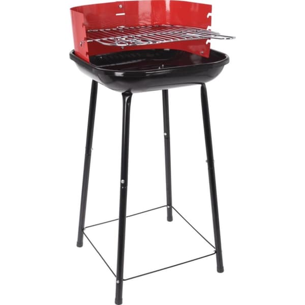 BBQ Halvöppen 41 cm Röd/Svart