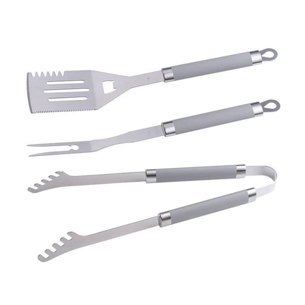 Master Grill&Party grilltillbehörsset, spatel, gaffel, tång, rostfritt stål, MG113