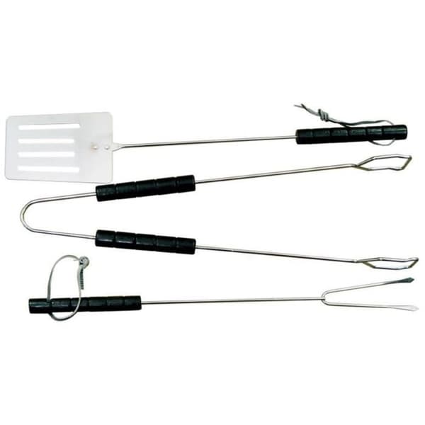 Tillbehörsset 3 element gaffelspatel tång Master Grill MG101