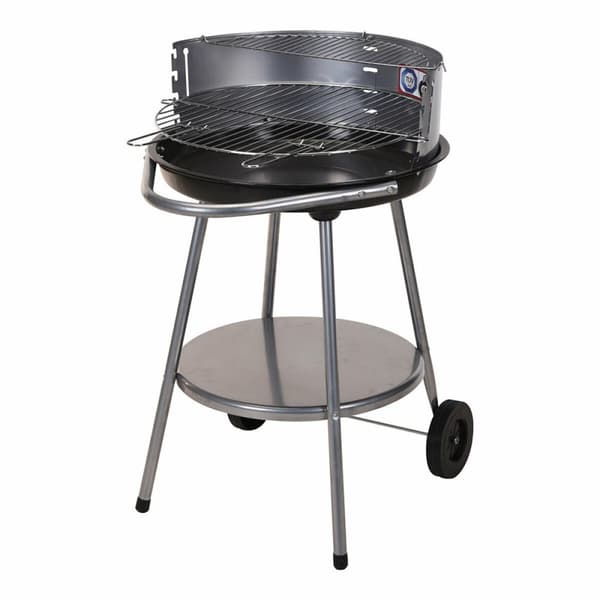 Kolgrill med hjul Grill Svart Ø 51 cm