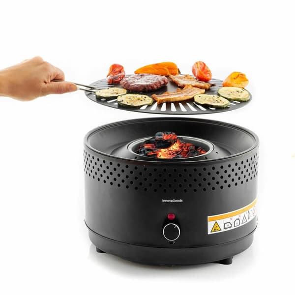 BRUGT Bærbar røgfri kulgrill InnovaGoods Jern (Refurbished B)
