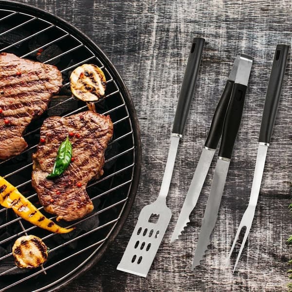 Astiat grillitarvikkeet grillipihdeille lastalla haarukka setti 3 kpl.