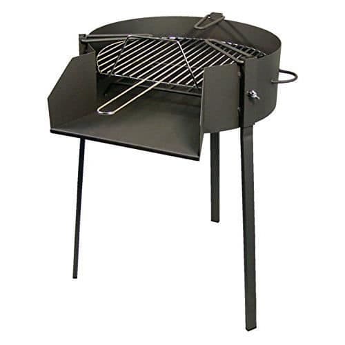 Rund grill med stöd för Paella Pan - IMEX EL ZORRO - 60 x 75 cm - Träkol - 5 personer
