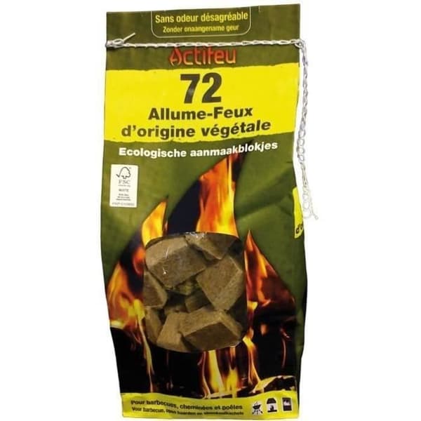 Ekologisk tändved i tryckta trä - 72-pack
