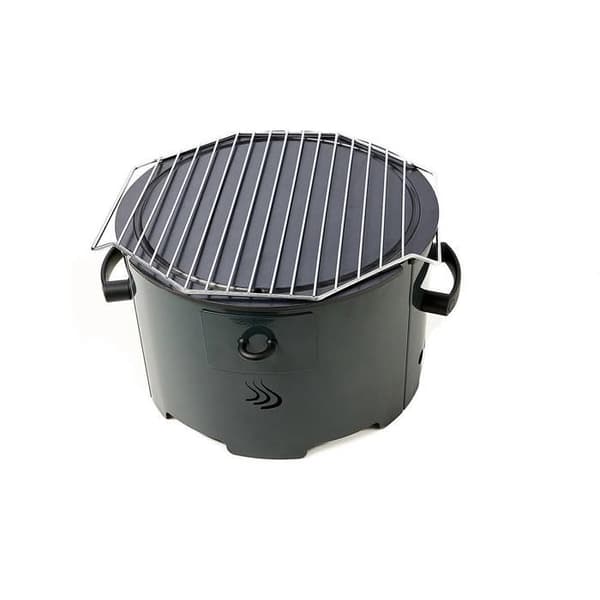 Portabel Pelletgrill Modell "Apache" - Grafitgrå med Stålplatta