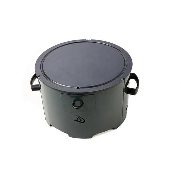 Portabel Pelletgrill Modell "Apache" - Grafitgrå med Stålplatta