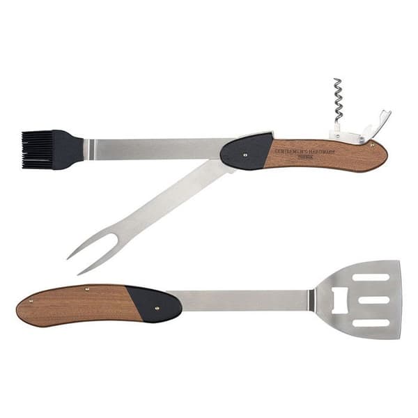 Multi-verktyg BBQ - Gentlemen's Hardware - Massivt trä - Rostfritt stål - Praktiskt och funktionellt