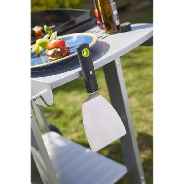 Kort magnetisk spatel för plancha - COOK'IN GARDEN - balanserad - metall - L 26 cm