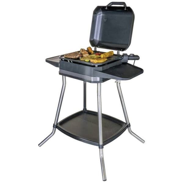Unold Jimmy bordgrill på stativ med vindskydd, överhettningsskydd, indikatorlampa, justerbar