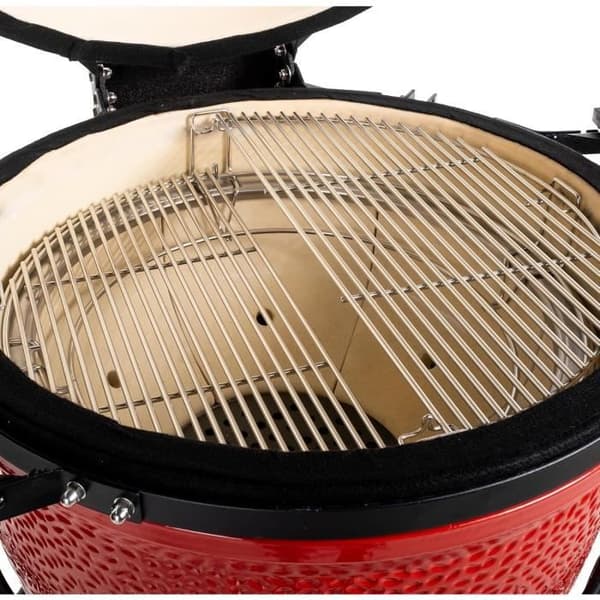 Grillgalleri Halvmåne i Rostfritt Stål Kamado Joe BJ-HCG Kompatibel med Big Joe Grill
