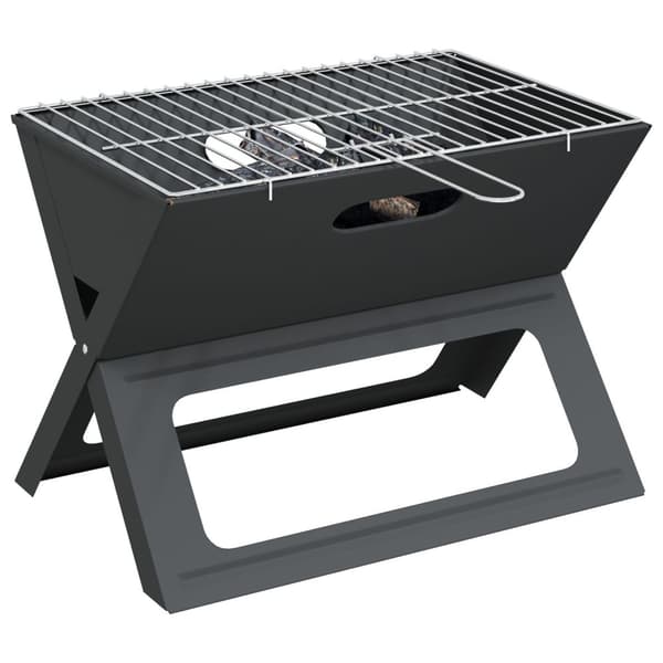 vidaXL Kul Kulstofstål Mellem Foldbar Kulgrill Rektangulær