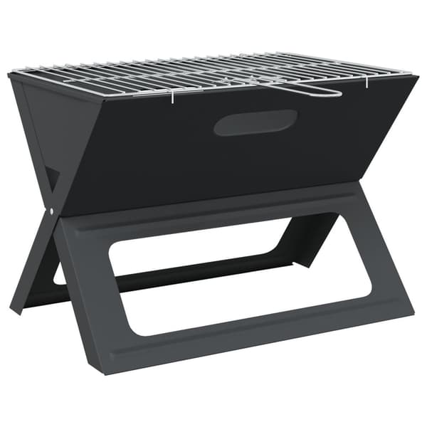 vidaXL Kul Kulstofstål Mellem Foldbar Kulgrill Rektangulær