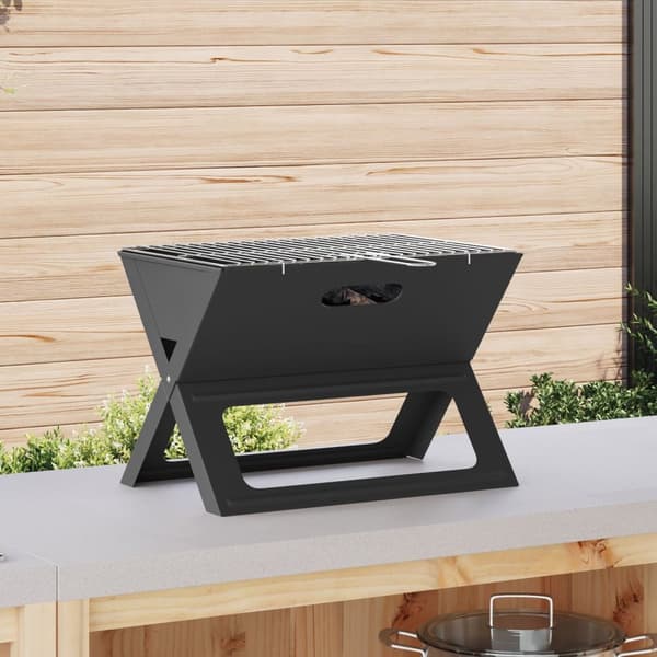 vidaXL Kul Kulstofstål Mellem Foldbar Kulgrill Rektangulær