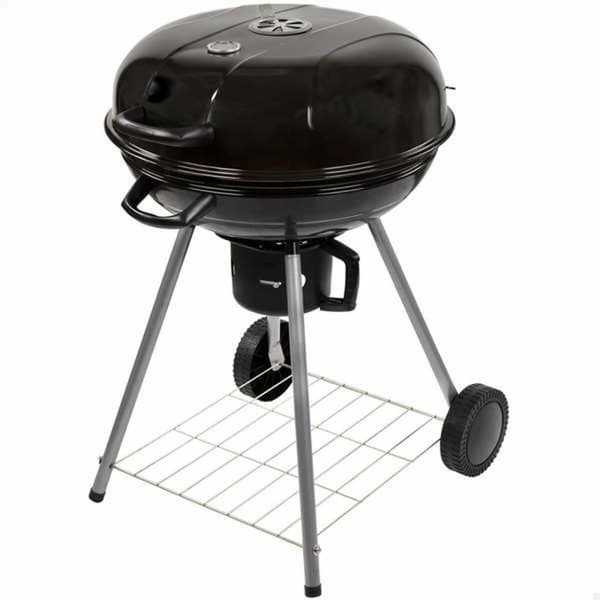 Kolgrill med hjul Aktive Textilene 57 x 86 cm Svart