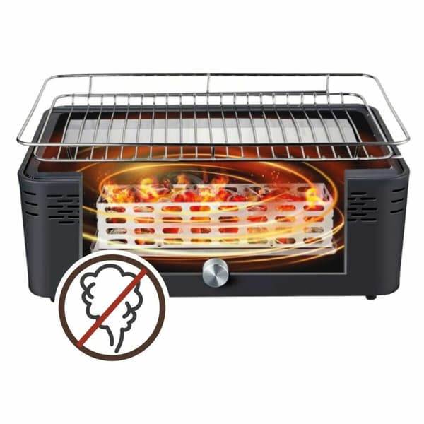 Bärbar rökfri kolgrill Aktive 45 x 19 x 28 cm
