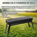 Miniatyrbild 2 av 4: INN Kolgrill 60x22x32,5cm kolgrill bärbar kolgrill bordsgrill kolgrill