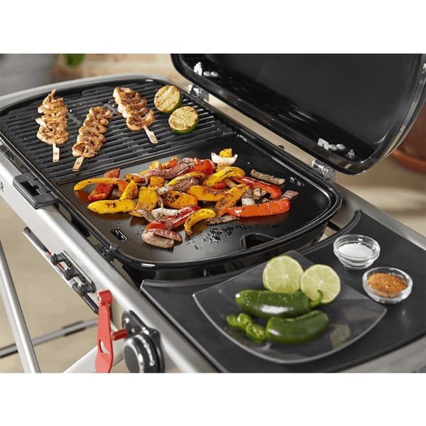 Plancha - Weber - Traveler - Emaljerad platta - 34,29 x 32 cm - Svart